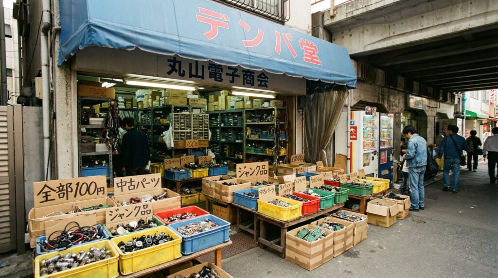 秋葉原ラジオ会館で売られていた電子部品やパーツ類